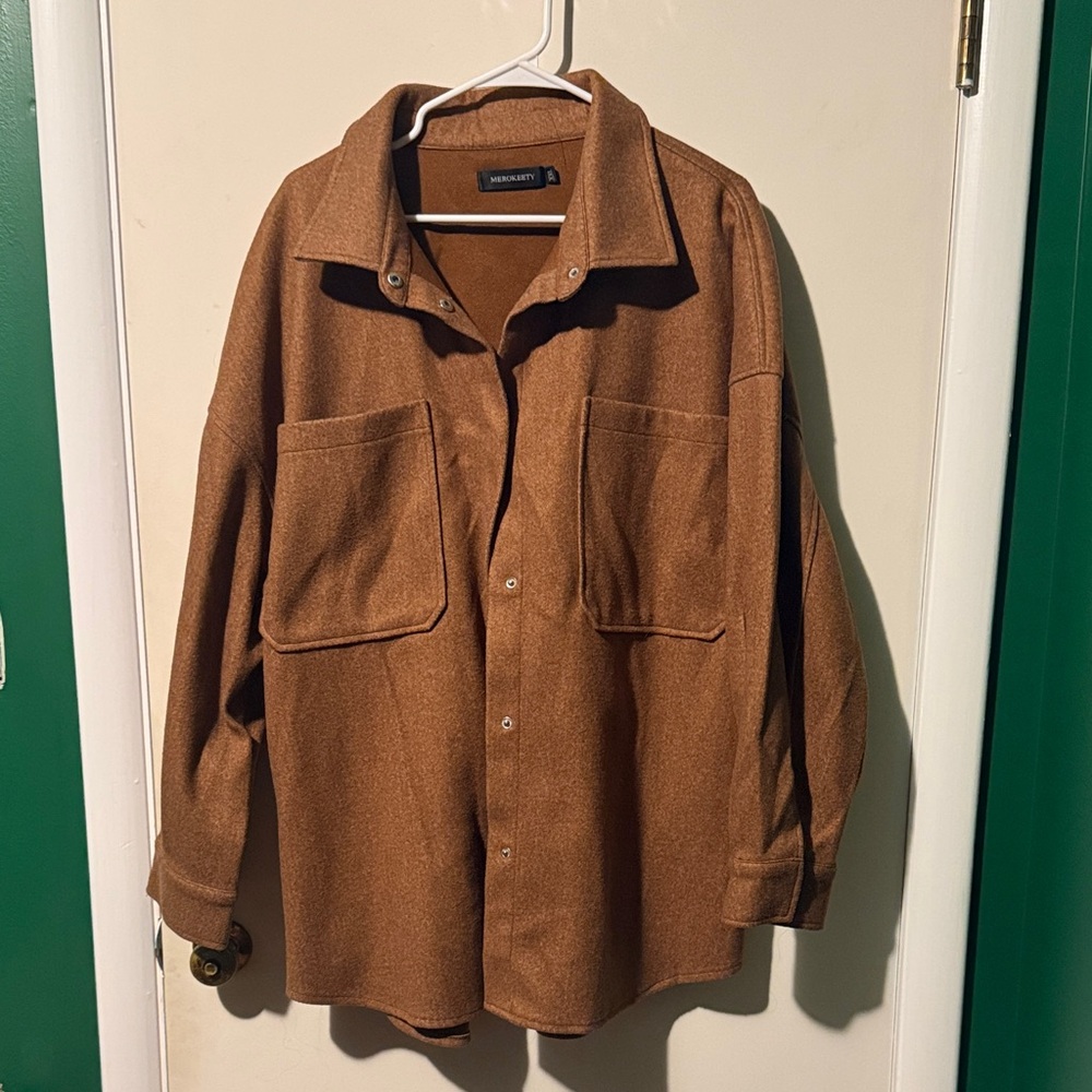 Brown Shacket - image 1